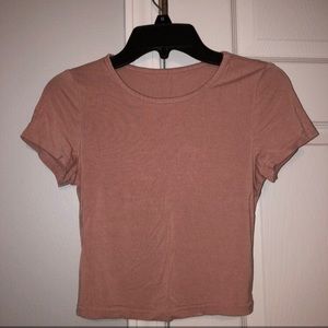 blush pink crop top